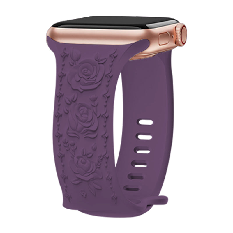 Embossing Strap for Apple Watch Ultra 2 Ultra 49mm / Series 9 8 7 45mm / 6 5 4 SE (2022) SE (2023) SE 44mm / 3 2 1 42mm Silicone Band - White Embossing Strap for Apple Watch Ultra 2 Ultra 49mm / Series 9 8 7 45mm / 6 5 4 SE (2022) SE (2023) SE 44mm / 3 2 1 42mm Silicone Band - White